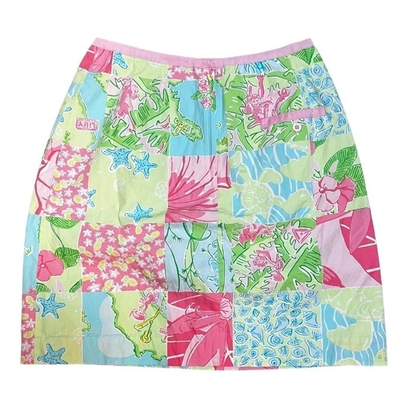 LILLY PULITZER Vintage Aruba One Happy Island Skirt size 4 - Picture 2 of 10